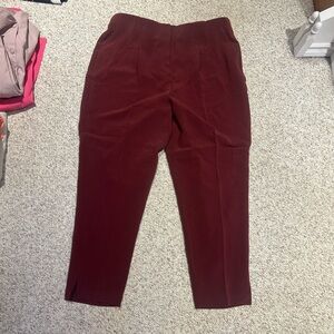 Addition Elle Women's Burgundy Skinny Pants